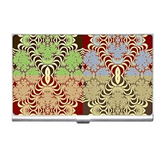 Multicolor Fractal Background Business Card Holders by Amaryn4rt