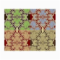 Multicolor Fractal Background Small Glasses Cloth by Amaryn4rt