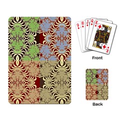 Multicolor Fractal Background Playing Card