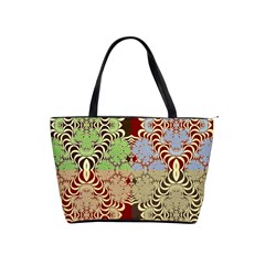 Multicolor Fractal Background Shoulder Handbags by Amaryn4rt