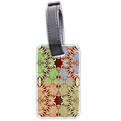 Multicolor Fractal Background Luggage Tags (two Sides) by Amaryn4rt