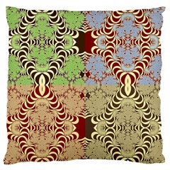 Multicolor Fractal Background Large Cushion Case (two Sides) by Amaryn4rt