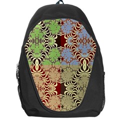 Multicolor Fractal Background Backpack Bag by Amaryn4rt