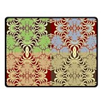 Multicolor Fractal Background Double Sided Fleece Blanket (Small)  45 x34  Blanket Front