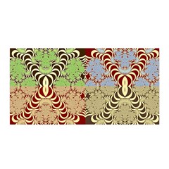 Multicolor Fractal Background Satin Wrap by Amaryn4rt