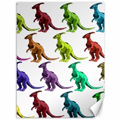 Multicolor Dinosaur Background Canvas 36  X 48   by Amaryn4rt