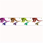 Multicolor Dinosaur Background Small Bar Mats 24 x4  Bar Mat