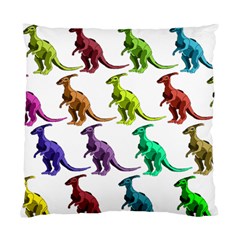 Multicolor Dinosaur Background Standard Cushion Case (one Side) by Amaryn4rt