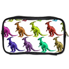 Multicolor Dinosaur Background Toiletries Bags by Amaryn4rt