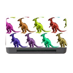 Multicolor Dinosaur Background Memory Card Reader With Cf by Amaryn4rt