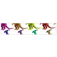 Multicolor Dinosaur Background Flano Scarf (small) by Amaryn4rt