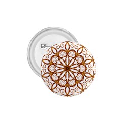 Golden Filigree Flake On White 1 75  Buttons by Amaryn4rt