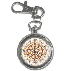 Golden Filigree Flake On White Key Chain Watches by Amaryn4rt