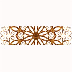 Golden Filigree Flake On White Large Bar Mats by Amaryn4rt