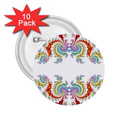 Fractal Kaleidoscope Of A Dragon Head 2 25  Buttons (10 Pack)  by Amaryn4rt