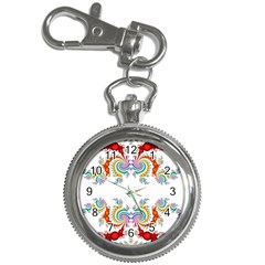 Fractal Kaleidoscope Of A Dragon Head Key Chain Watches by Amaryn4rt