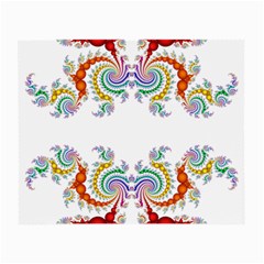 Fractal Kaleidoscope Of A Dragon Head Small Glasses Cloth by Amaryn4rt