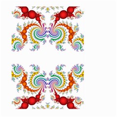 Fractal Kaleidoscope Of A Dragon Head Large Garden Flag (two Sides) by Amaryn4rt