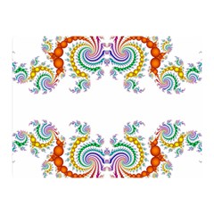 Fractal Kaleidoscope Of A Dragon Head Double Sided Flano Blanket (mini)  by Amaryn4rt