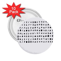 Zodiac Killer  2 25  Buttons (10 Pack)  by Valentinaart