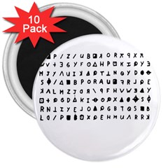 Zodiac Killer  3  Magnets (10 Pack)  by Valentinaart