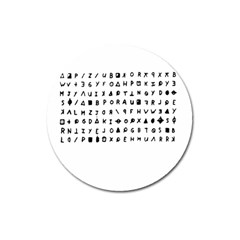 Zodiac Killer  Magnet 3  (round) by Valentinaart