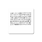 Zodiac killer  Square Magnet Front