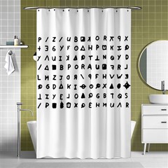 Zodiac Killer  Shower Curtain 48  X 72  (small)  by Valentinaart