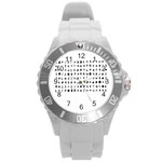 Zodiac killer  Round Plastic Sport Watch (L) Front