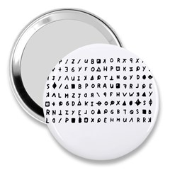 Zodiac Killer  3  Handbag Mirrors by Valentinaart