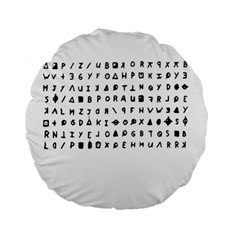 Zodiac Killer  Standard 15  Premium Flano Round Cushions by Valentinaart