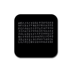 Zodiac Killer  Rubber Coaster (square)  by Valentinaart