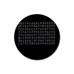 Zodiac killer  Rubber Coaster (Round)  Front