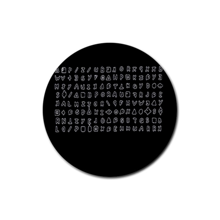 Zodiac killer  Rubber Round Coaster (4 pack) 