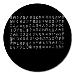 Zodiac Killer  Magnet 5  (round) by Valentinaart