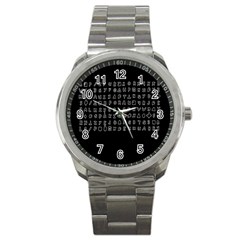 Zodiac Killer  Sport Metal Watch by Valentinaart