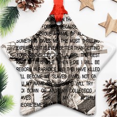 Zodiac Killer  Ornament (star) by Valentinaart