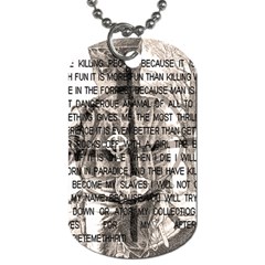 Zodiac Killer  Dog Tag (two Sides) by Valentinaart