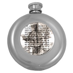 Zodiac Killer  Round Hip Flask (5 Oz) by Valentinaart