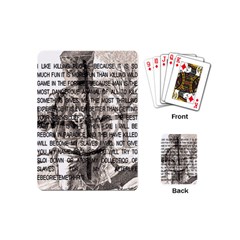 Zodiac Killer  Playing Cards (mini)  by Valentinaart