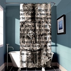 Zodiac Killer  Shower Curtain 36  X 72  (stall)  by Valentinaart