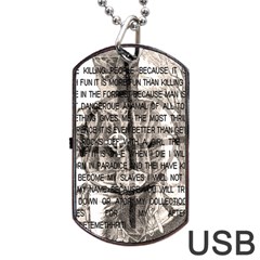 Zodiac Killer  Dog Tag Usb Flash (one Side) by Valentinaart