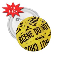 Crime Scene 2 25  Buttons (10 Pack)  by Valentinaart