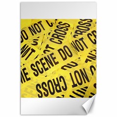 Crime Scene Canvas 24  X 36  by Valentinaart