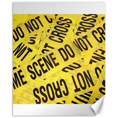 Crime Scene Canvas 11  X 14   by Valentinaart