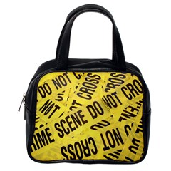 Crime Scene Classic Handbags (one Side) by Valentinaart