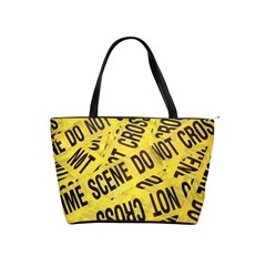 Crime Scene Shoulder Handbags by Valentinaart