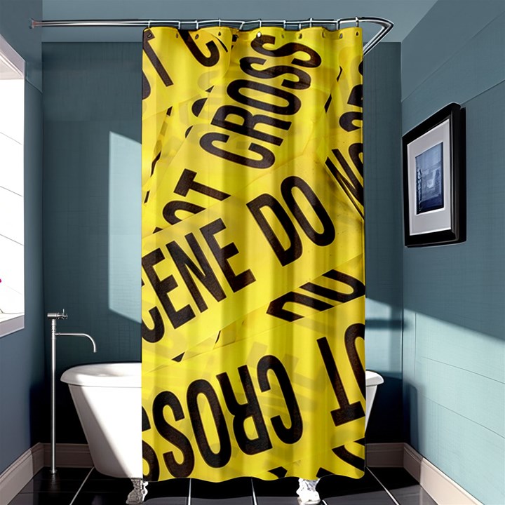 Crime scene Shower Curtain 36  x 72  (Stall) 