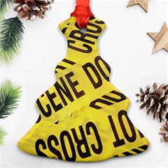 Crime Scene Christmas Tree Ornament (two Sides)