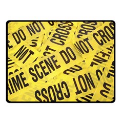 Crime Scene Double Sided Fleece Blanket (small)  by Valentinaart